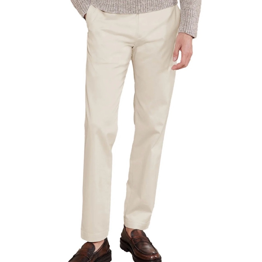 Banana Republic Men's‎ Bistro Beige Fulton Skinny Fit Chinos Size 33X34